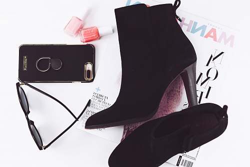 phone case pair of black booties and iPhone 8 Plus united states